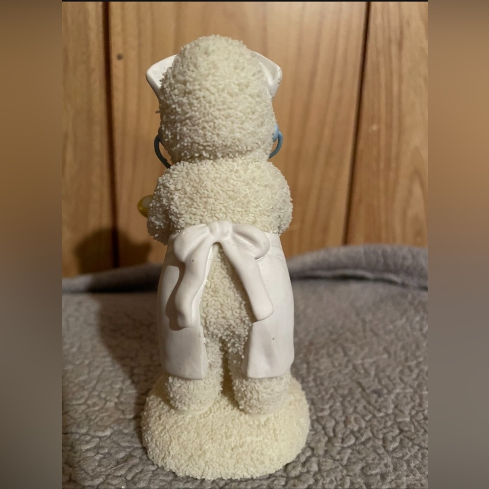 Department 56 Nurse Figurine with Teddy Bear - Cream and Blue - Picture 2 of 6